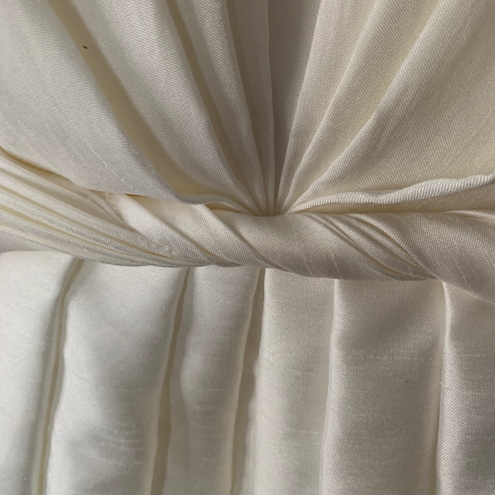WTOO white silk/linen-like dress